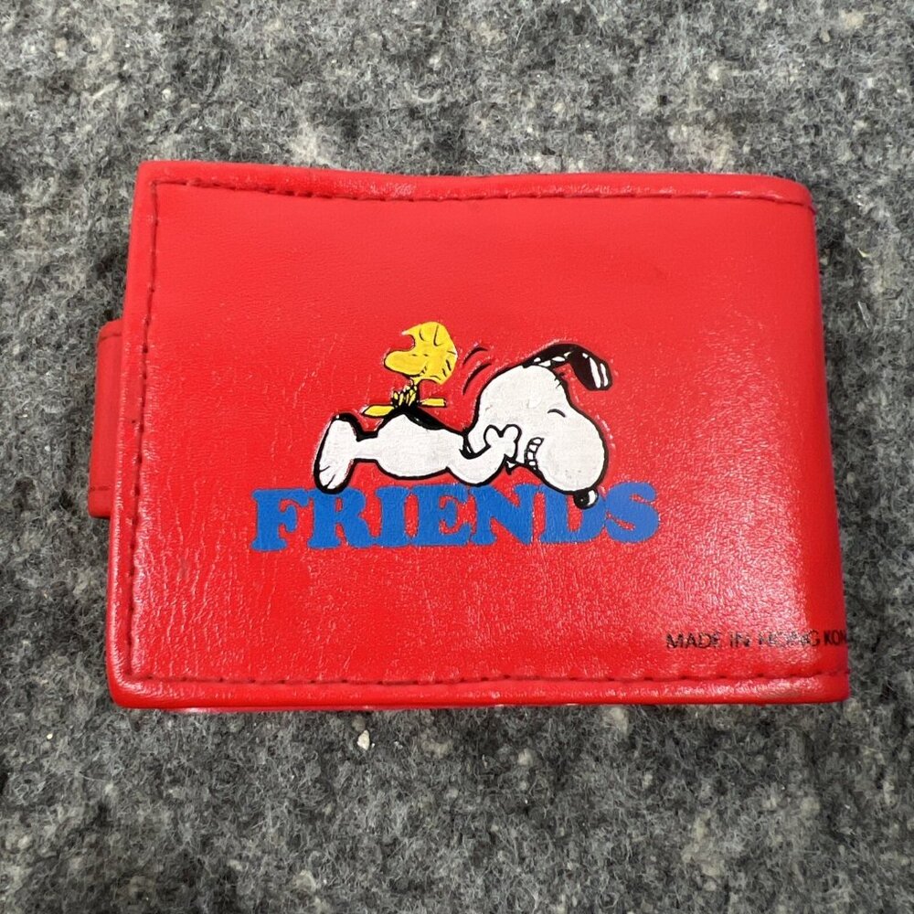 Snoopy + Woodstock Vintage Red Bifold Photo Friends Wallet - READ - Picture 4 of 9